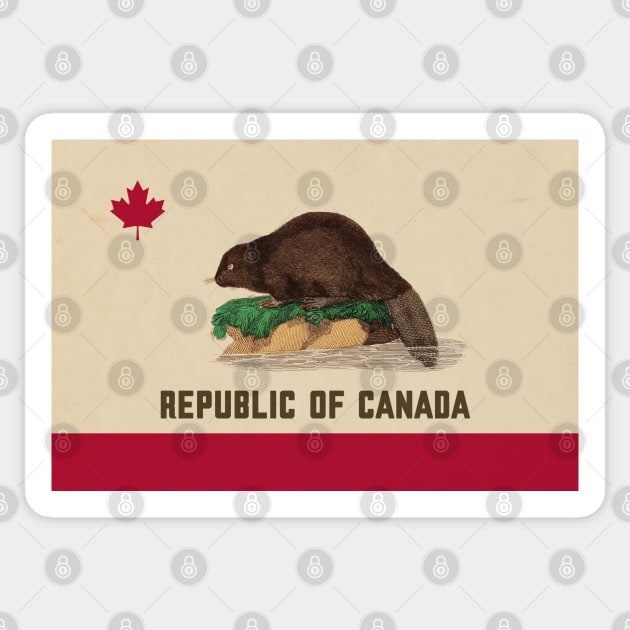 Republic Of Canada - Surreal/Collage Art Sticker by DIGOUTTHESKY